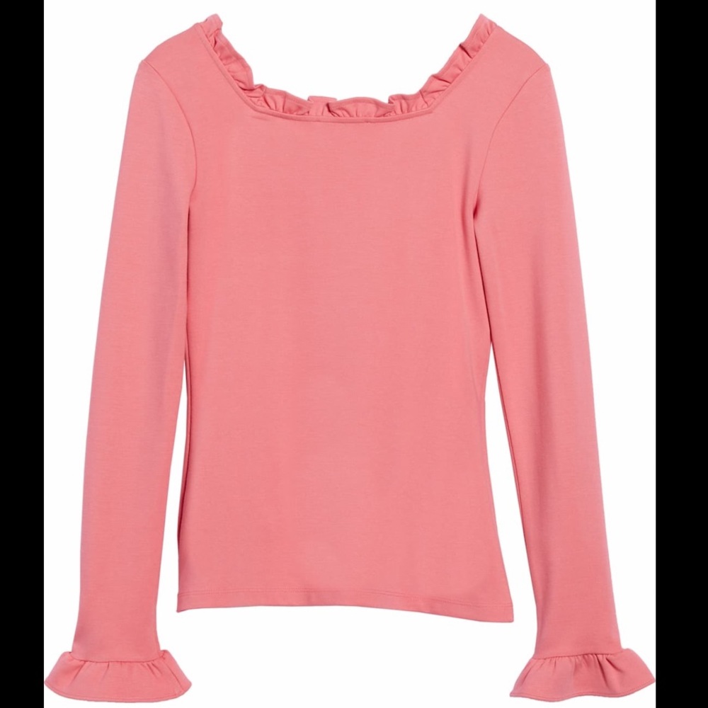 Rachel Parcell Ruffle Ponte Top - Picture 3 of 3